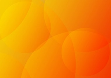 Minimal geometric background. Orange elements with fluid gradient. Dynamic shapes composition with Copy Space
