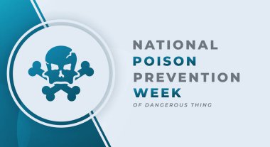 Ulusal Zehir Önleme Haftası Kutlama Vektör Tasarımı Arkaplan, Poster, Afiş, Reklam, Tebrik Kartı