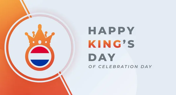 stock vector Happy King's Day Koningsdag Celebration Vector Design Illustration for Background, Poster, Banner, Advertising, Greeting Card