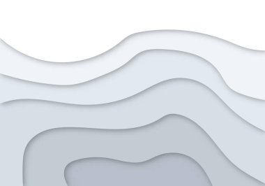 3D Abstract Background with Light Paper Cut Shapes Background for Flyer, Banner, Presentation and Poster