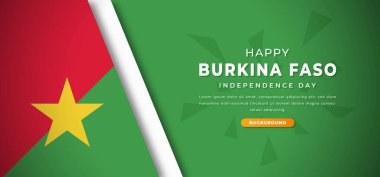 Mutlu Burkina Faso Bağımsızlık Günü Tasarım Kağıt Kesimi Poster, Bayrak, Reklam, Tebrik Kartı Arkaplan Resimleri