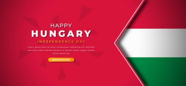 Mutlu Macaristan Bağımsızlık Günü Kağıt Kesiği Şekilleri Poster, Bayrak, Reklam Kartı, Tebrik Kartı Resimleri