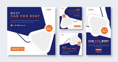 Çevrimiçi Pazarlama İçin Araba Kiralama Sosyal Medya Postası Banner, Hikaye ve İnternet İlanlarıComment
