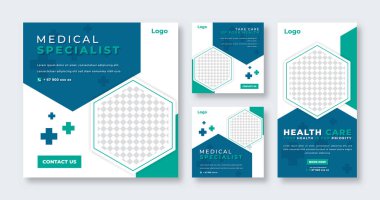 Çevrimiçi Pazarlama İçin Medikal Sosyal Medya Postası Banner, Hikaye ve İnternet İlanlarıComment