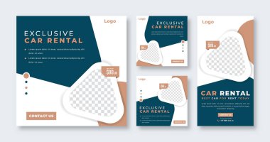 Çevrimiçi Pazarlama İçin Araba Kiralama Sosyal Medya Postası Banner, Hikaye ve İnternet İlanlarıComment