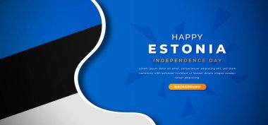 Estonya Bağımsızlık Günü 'nüz kutlu olsun. Kağıt Kesimi, Poster, Bayrak, Reklam, Tebrik Kartı Arkaplan Resimleri
