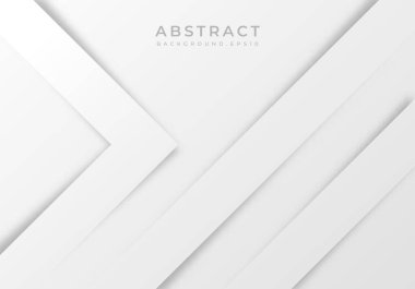 Abstract Dynamic White Dimension Background with Copy Space for Text