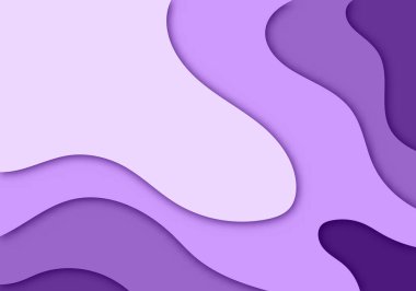 Modern 3D Kağıt Kesme Sanatı Şablonu Uçan, Bayrak, Sunum ve Poster için Soyut Eğri Şekiller Arkaplanı