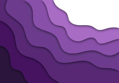 Modern 3D Kağıt Kesme Sanatı Şablonu Uçan, Bayrak, Sunum ve Poster için Soyut Eğri Şekiller Arkaplanı