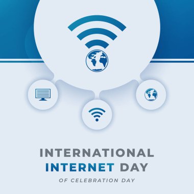 Uluslararası İnternet Günü Kutlama Vektörü Tasarımı Arkaplan, Poster, Sancak, Reklamcılık, Tebrik Kartı