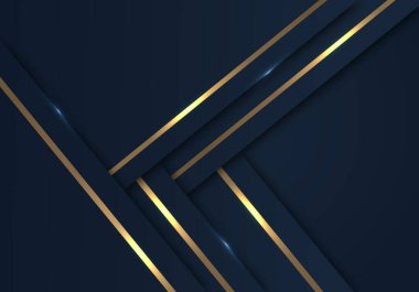 Parlak Soyut Altın Çizgiler Çapraz Üst üste Lüks Karanlık Donanma Mor Arkaplanı Metin için Boşluğu Kopyala