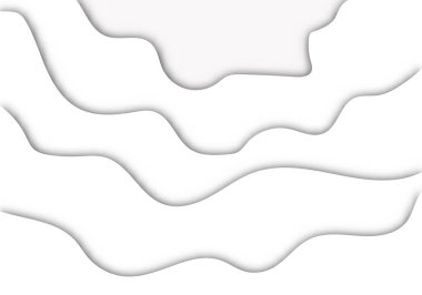 Modern 3D Kağıt Kesme Sanatı Şablonu Uçan, Bayrak, Sunum ve Poster için Soyut Eğri Şekiller Arkaplanı