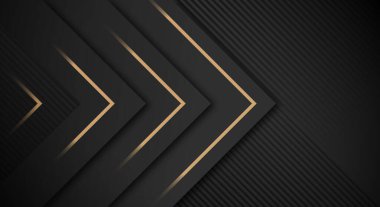 Metin veya İleti için Boşluğu Kopyalayan Soyut Altın Lüks Arkaplan Geometrik Element