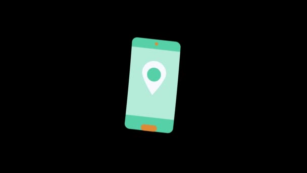 Ícones Viagem Transformando Animação Planejando Uma Viagem Smartphone Mala Embalagem — Vídeo de Stock