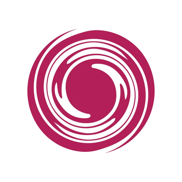 Símbolo Del Logotipo Del Huracán Ilustración Abstracta Del Vector Icono — Vector de stock