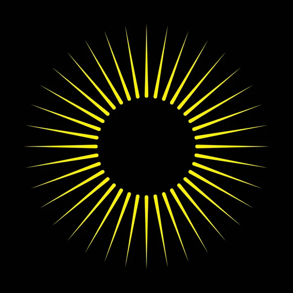 Солнечные Вспышки Искры Retro Значок Винтажных Логотипов Знаки Векторной Иллюстрации — стоковый вектор
