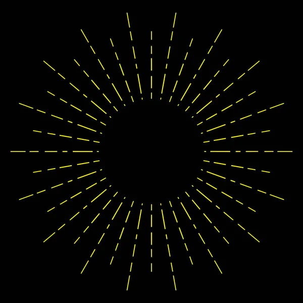 Güneş Patlaması Klasik Logolar Için Retro Simgesini Kıvılcımlar — Stok Vektör