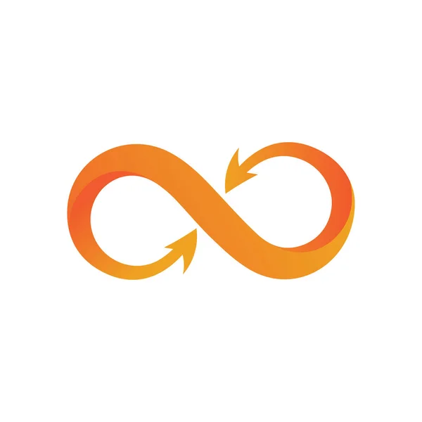 Infinito Logotipo Símbolo Plantilla Iconos Vector Ilustración — Vector de stock
