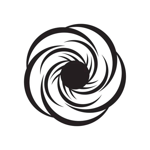 Girdap Sembolü Vektör Illüstratörü Soyut Simge Logo Şablon Tasarımı Girdap — Stok Vektör