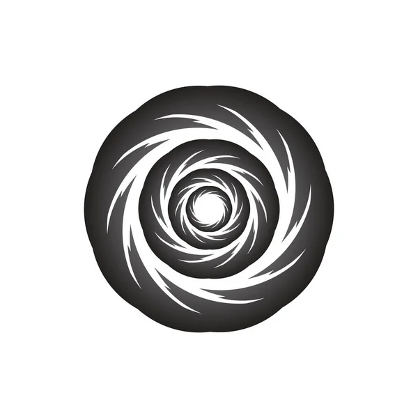 Girdap Sembolü Vektör Illüstratörü Soyut Simge Logo Şablon Tasarımı Girdap — Stok Vektör