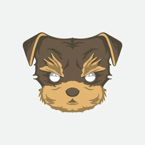 犬の頭のベクトルイラスト — ストックベクタ