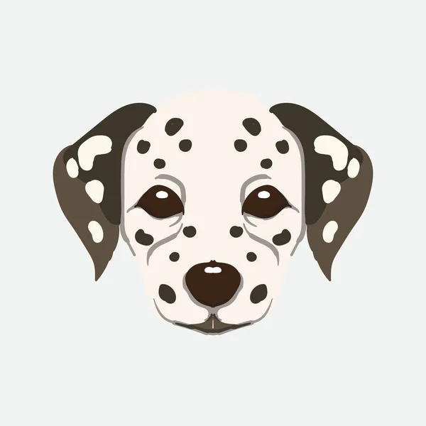 Cute Dog Head Vector Illustration — Stock Vector