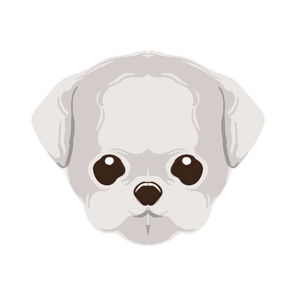 Head Dog Logo Vector Illustration Hand Drawn Dog Breed Head — Stock Vector
