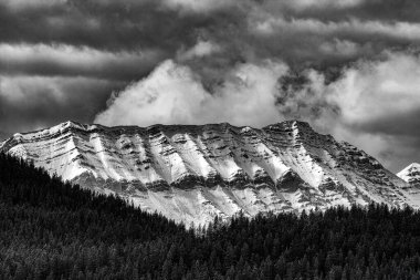 Snow covered Canadian Rocky Mountains, Range Road 51A, Kananaskis Country, Alberta, Canada . High quality photo clipart