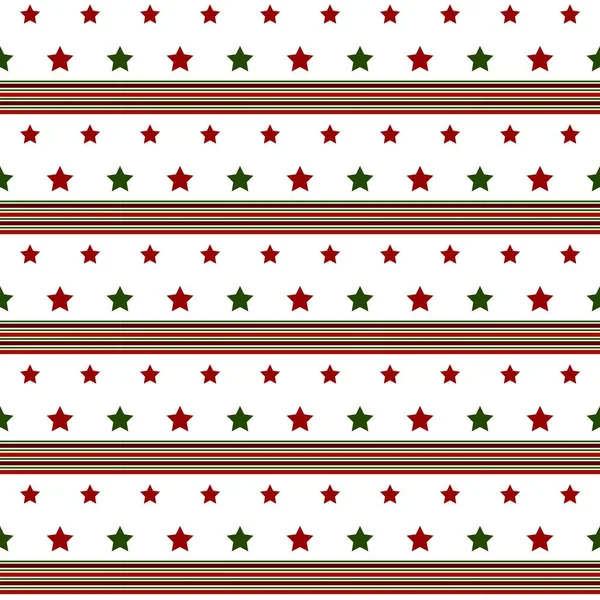Beautiful Stars Christmas New Plaid Stripes Pattern Background Design — Stock Photo, Image