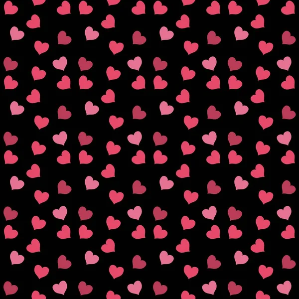 Бесшовный Рисунок Розовым Фоном Сердца Векторная Иллюстрация Прекрасный День День — стоковое фото