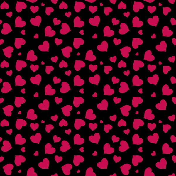 Безшовний Візерунок Рожевим Тлом Сердець Векторні Ілюстрації Прекрасний День День — стокове фото