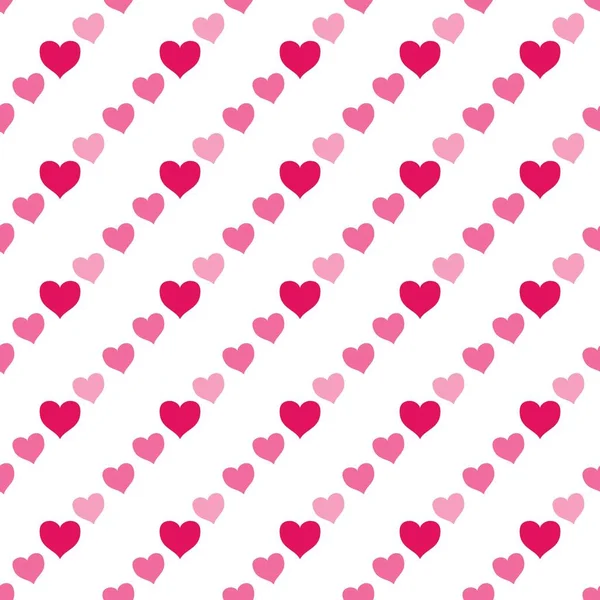 Seamless Pattern Pink Hearts Background Vector Illustration Lovely Day Valentine — Stock Photo, Image