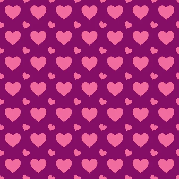 Бесшовный Рисунок Розовым Фоном Сердца Векторная Иллюстрация Прекрасный День День — стоковое фото