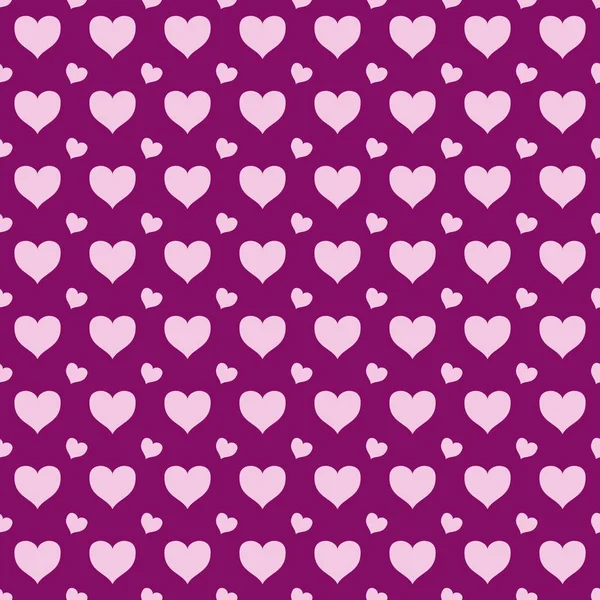 Nahtloses Muster Mit Rosa Herzen Hintergrund Vektorillustration Schöner Tag Valentinstag — Stockfoto