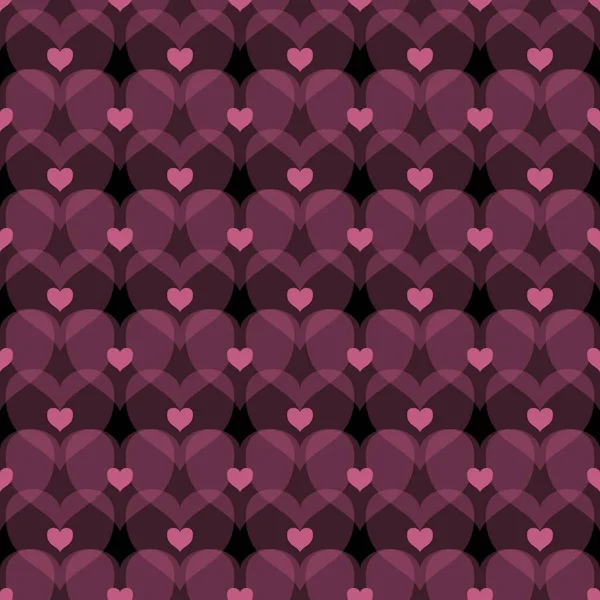 Nahtloses Muster Mit Rosa Herzen Hintergrund Vektorillustration Schöner Tag Valentinstag — Stockfoto