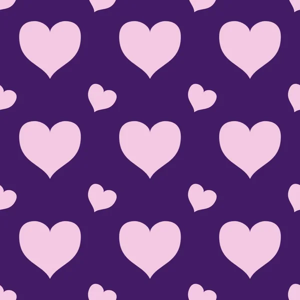 Nahtloses Muster Mit Rosa Herzen Hintergrund Vektorillustration Schöner Tag Valentinstag Stockbild