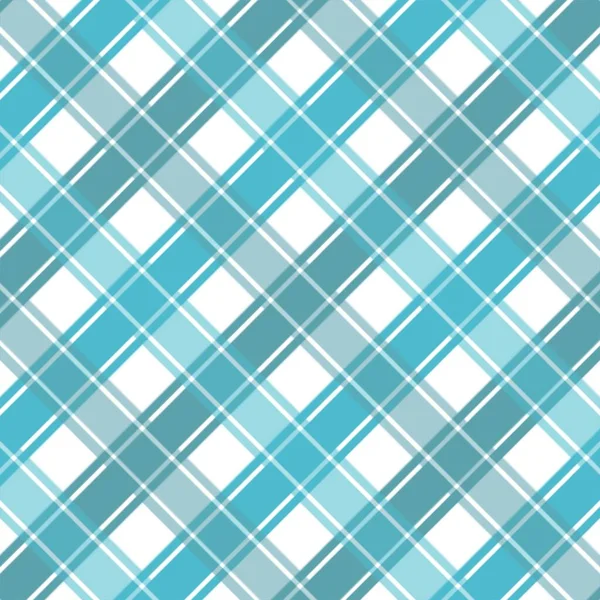 格子花 纺织品 桌布和其他物品用浅蓝色和白色无缝图案 矢量图像 — 图库照片