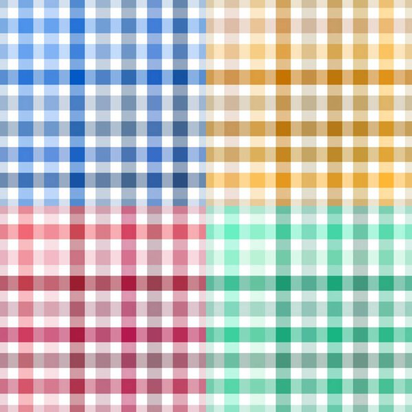 Красочный клетчатый фон. Бесшовный векторный шаблон.