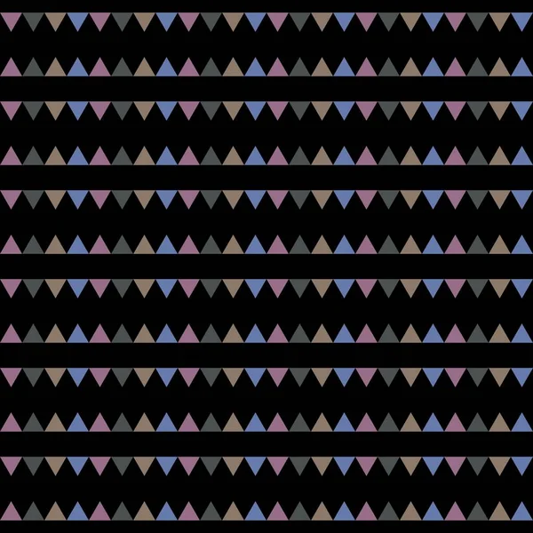 Dreiecksmuster Nahtloser Musterhintergrund Aus Einer Vielzahl Von Bunten Dreiecken — Stockfoto