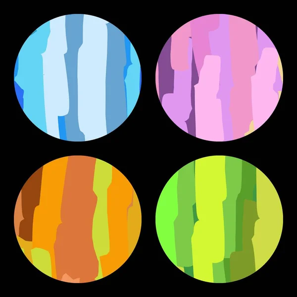 Conjunto Rótulos Multicolor Resumo Design Para Banners Formas Geométricas Ilustração — Fotografia de Stock