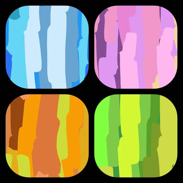 Set Etiquetas Multicolor Abstracto Diseño Para Banners Formas Geométricas Ilustración —  Fotos de Stock