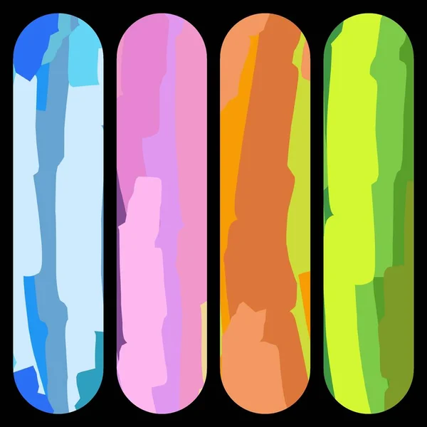 Set Van Etiketten Multicolor Abstract Ontwerp Voor Banners Geometrische Vormen — Stockfoto