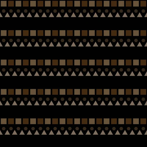 Безшовний Векторний Малюнок Чорно Коричневий Геометричний Фон Намальованими Руками Декоративними — стокове фото