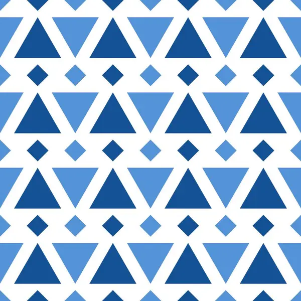 Kusursuz geometrik desen. Beyaz arkaplanda renkli üçgenler. Vektör illüstrasyonu.