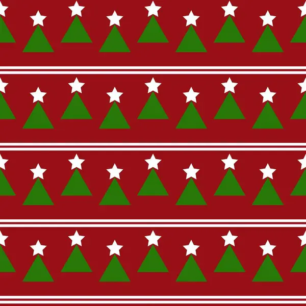 Christmas Trees Pattern Black White Color Set Background Fabric Textile — Stock Photo, Image