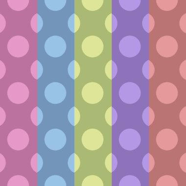  Seamless pattern with polka dots. Colorful vector background. clipart