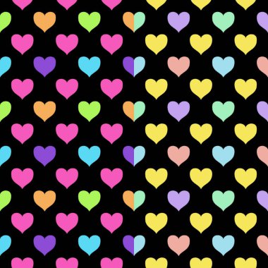 kalpleri ile renkli seamless modeli 