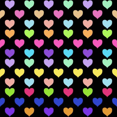 kalpleri ile renkli seamless modeli 