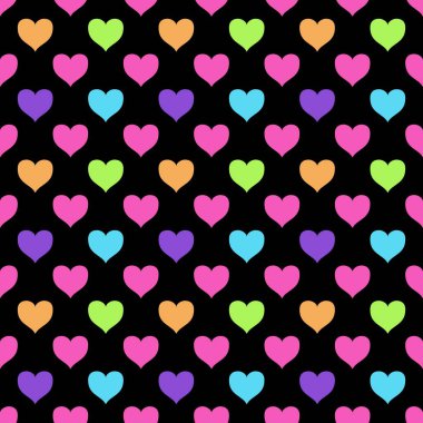 kalpleri ile renkli seamless modeli 