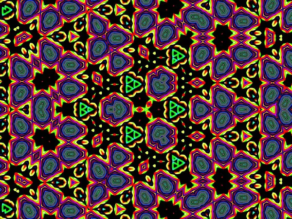 Płynny Wzór Ornamentem Mandali Przykład Tkaniny Tapety Dekoracje Ścienne — Zdjęcie stockowe